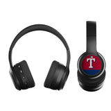 Texas Rangers Stripe Wireless Over-Ear BT Headphones With Case