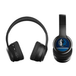 Dallas Mavericks Stripe Wireless Over-Ear BT Headphones With Case-1