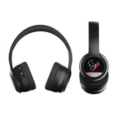Houston Texans Personalized Endzone Solid Wireless Over-Ear BT Headphones With Case