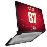 Travis Kelce Kansas City Chiefs 87 Ready Laptop Case