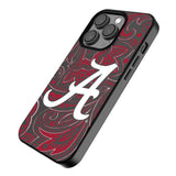 University of Alabama Crimson Tide Script A Paisley MagSafe Compatible Phone Case for Apple iPhone