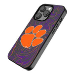 Clemson University Tigers Paisley MagSafe Compatible Phone Case for Apple iPhone