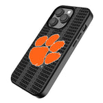 Clemson University Tigers Text Backdrop MagSafe Compatible Phone Case for Apple iPhone