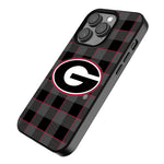 University of Georgia Bulldogs Plaid MagSafe Compatible Phone Case for Apple iPhone