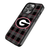University of Georgia Bulldogs Plaid MagSafe Compatible Phone Case for Apple iPhone