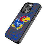 University of Kansas Jayhawks Paisley MagSafe Compatible Phone Case for Apple iPhone