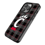 Cincinnati Bearcats Plaid Magnetic Phone Case-2