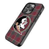 Florida State University Seminoles Plaid MagSafe Compatible Phone Case for Apple iPhone