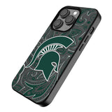 Michigan State University Spartans Paisley MagSafe Compatible Phone Case for Apple iPhone