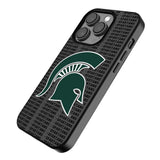 Michigan State University Spartans Text Backdrop MagSafe Compatible Phone Case for Apple iPhone