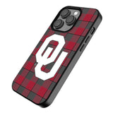 University of Oklahoma Sooners Plaid MagSafe Compatible Phone Case for Apple iPhone