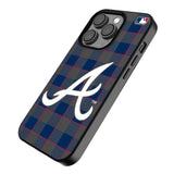 Atlanta Braves Plaid MagSafe Compatible Phone Case for Apple iPhone