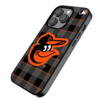 Baltimore Orioles Plaid MagSafe Compatible Phone Case for Apple iPhone