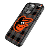 Baltimore Orioles Plaid MagSafe Compatible Phone Case for Apple iPhone