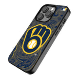 Milwaukee Brewers Paisley MagSafe Compatible Phone Case for Apple iPhone