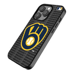 Milwaukee Brewers Text Backdrop MagSafe Compatible Phone Case for Apple iPhone