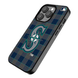 Seattle Mariners Plaid MagSafe Compatible Phone Case for Apple iPhone