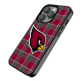Arizona Cardinals Plaid Magnetic Phone Case-2