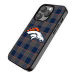 Denver Broncos Plaid MagSafe Compatible Phone Case for Apple iPhone