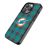 Miami Dolphins Plaid Magnetic Phone Case-2