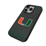 University of Miami Hurricanes Linen MagSafe Compatible Phone Case for Apple iPhone