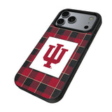 Indiana University Hoosiers Plaid MagSafe Compatible Phone Case for Apple iPhone 17 Series