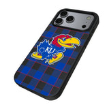 University of Kansas Jayhawks Plaid MagSafe Compatible Phone Case for Apple iPhone 17 Series