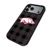 University of Arkansas Fayetteville Razorbacks Plaid MagSafe Compatible Phone Case for Apple iPhone 17 Series
