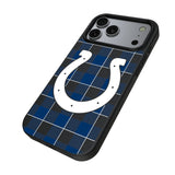 Indianapolis Colts Plaid MagSafe Compatible Phone Case for Apple iPhone 17 Series