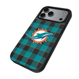 Miami Dolphins Plaid MagSafe Compatible Phone Case for Apple iPhone 17 Series