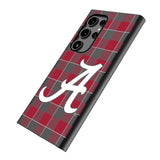 University of Alabama Crimson Tide Script A Plaid MagSafe Compatible Phone Case for Samsung Galaxy