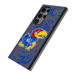 University of Kansas Jayhawks Paisley MagSafe Compatible Phone Case for Samsung Galaxy