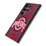Ohio State University Buckeyes Paisley MagSafe Compatible Phone Case for Samsung Galaxy