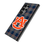 University of Auburn Tigers Plaid MagSafe Compatible Phone Case for Samsung Galaxy