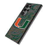 University of Miami Hurricanes Paisley MagSafe Compatible Phone Case for Samsung Galaxy