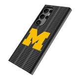 University of Michigan Wolverines Text Backdrop MagSafe Compatible Phone Case for Samsung Galaxy