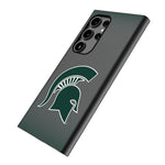 Michigan State University Spartans Linen MagSafe Compatible Phone Case for Samsung Galaxy