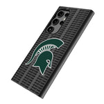 Michigan State University Spartans Text Backdrop MagSafe Compatible Phone Case for Samsung Galaxy