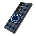 Pennsylvania State University Nittany Lions Plaid MagSafe Compatible Phone Case for Samsung Galaxy