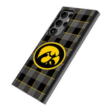 University of Iowa Hawkeyes Plaid MagSafe Compatible Phone Case for Samsung Galaxy