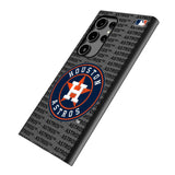 Houston Astros Text Backdrop MagSafe Compatible Phone Case for Samsung Galaxy