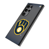 Milwaukee Brewers Linen MagSafe Compatible Phone Case for Samsung Galaxy