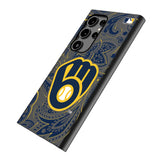 Milwaukee Brewers Paisley MagSafe Compatible Phone Case for Samsung Galaxy