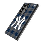 New York Yankees Plaid MagSafe Compatible Phone Case for Samsung Galaxy