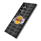Los Angeles Lakers Text Backdrop MagSafe Compatible Phone Case for Samsung Galaxy