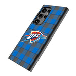 Oklahoma City Thunder Plaid MagSafe Compatible Phone Case for Samsung Galaxy