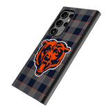 Chicago Bears Plaid MagSafe Compatible Phone Case for Samsung Galaxy