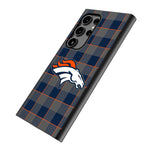 Denver Broncos Plaid MagSafe Compatible Phone Case for Samsung Galaxy