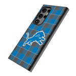 Detroit Lions Plaid MagSafe Compatible Phone Case for Samsung Galaxy