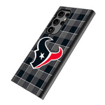Houston Texans Plaid MagSafe Compatible Phone Case for Samsung Galaxy